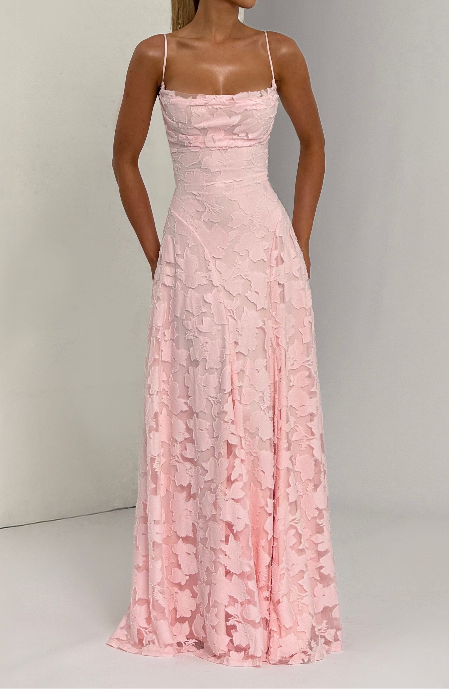 Rachele Maxi Dress – Blush