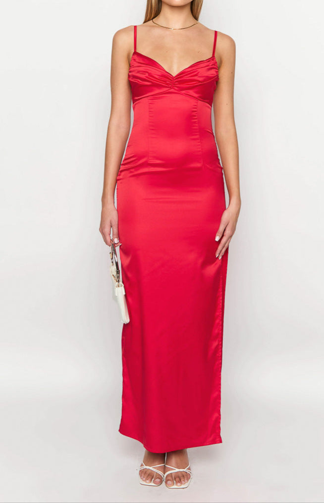 Zoe Rotes Maxikleid