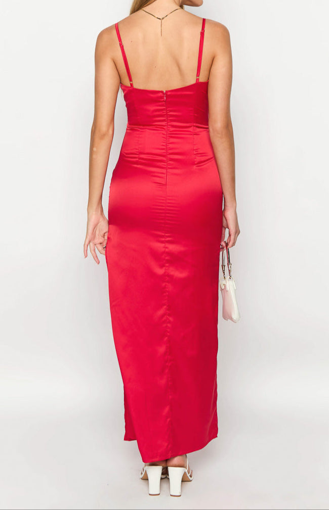 Zoe Rotes Maxikleid