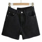 Black Classic Washed Denim Shorts