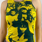 Crop tank top with vintage girl graphic