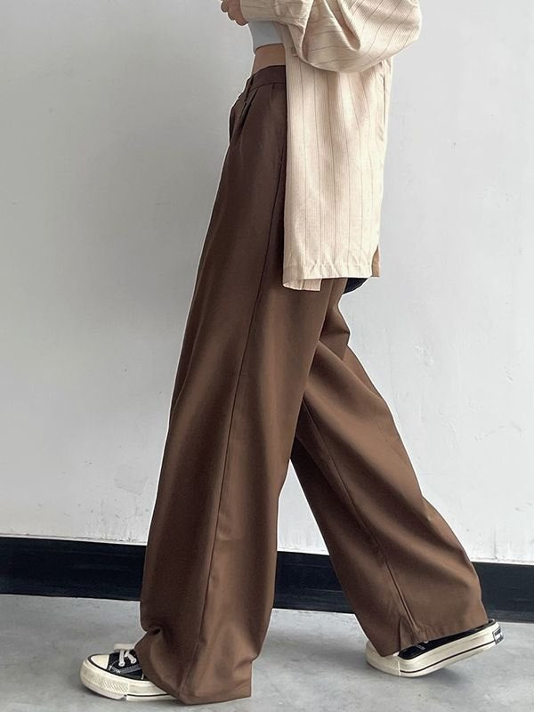 Classic Casual Straight Fit Tailored Pants