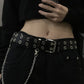 Punk Double Eyelet Chain Belt with Buckle