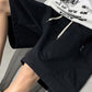 Black Vintage Casual Baggy Cargo Shorts