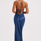 Manuela Maxi Dress - Navy Blue
