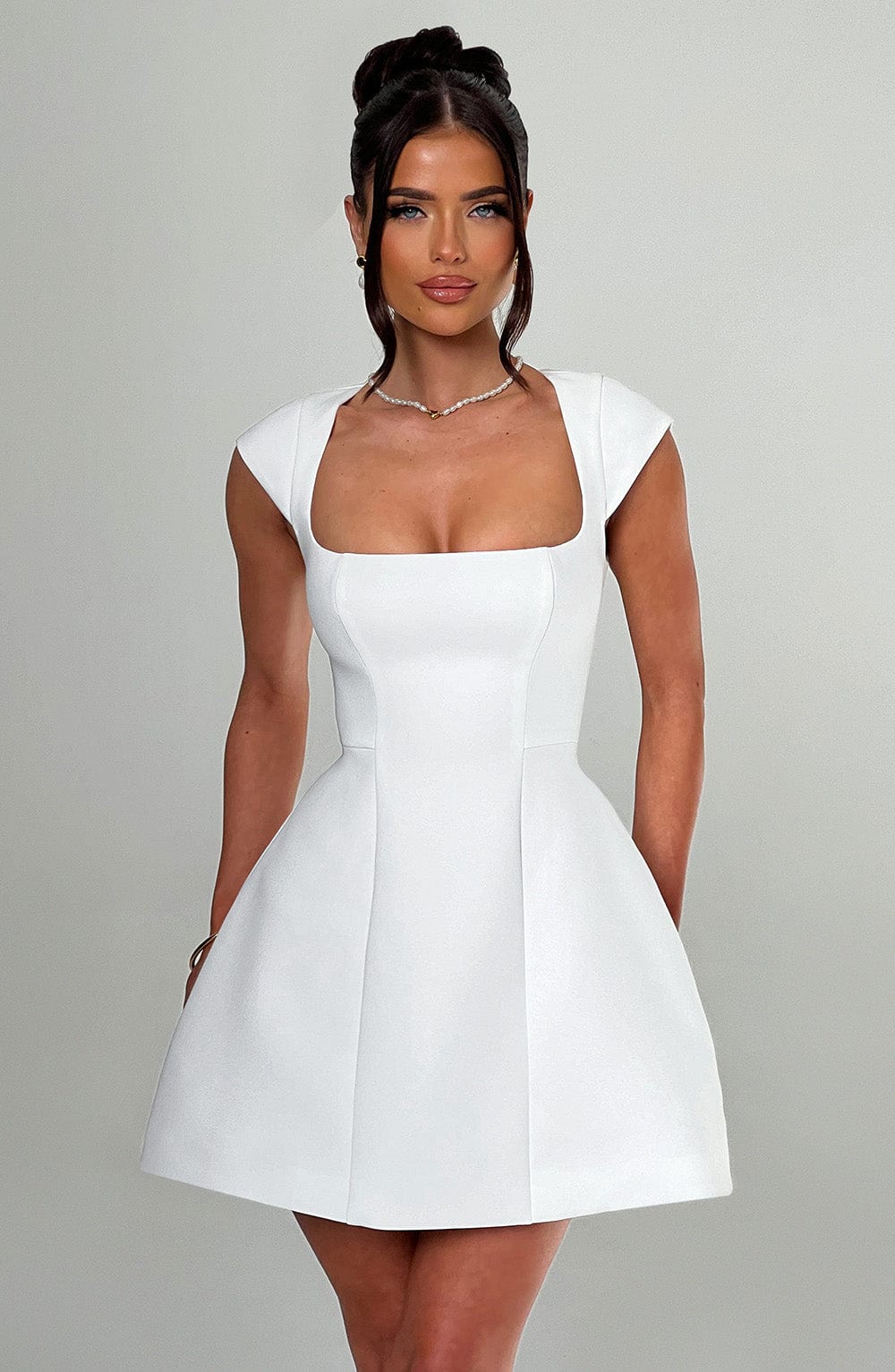 Gala mini dress - ivory