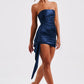 Abril Mini Dress - Navy Blue