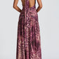 Pink Maxi Dress – Magenta Orchid Print