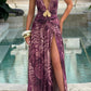 Pink Maxi Dress – Magenta Orchid Print