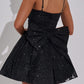Giuliana Mini Dress – Black Glitter