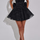 Giuliana Mini Dress – Black Glitter