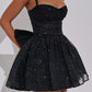 Giuliana Mini Dress – Black Glitter