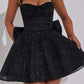 Giuliana Mini Dress – Black Glitter