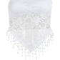 White Vintage Sexy Lace Fringe Bandeau Top