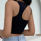 Cyberpunk Cutout Backless Round Neck Crop Cami Top