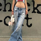 Vintage Washed Distressed Baggy Jeans