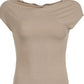 Light brown vintage short sleeve top