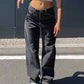 Basic straight leg boyfriend jeans with medium waist