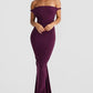 Halter Backless Pleated Wrap Hip Maxi Dress