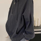 Solid Color Hip Hop Oversized Zipper Hoodie