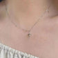 Vintage asymmetric necklace with star pendant