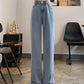 Basic baggy air jeans with a high waist