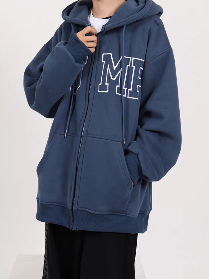 Retro sports oversized hoodie with slogan