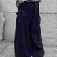 Black Hip Hop Baggy Cargo Jeans
