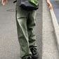 Green Vintage Faded Boyfriend Jeans