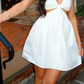 Serafina white mini dress 