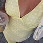 Rosina Yellow Midi Dress