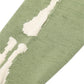 Green oversized skeleton knit jumper