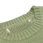 Green oversized skeleton knit jumper