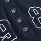 Vintage dark blue long sleeve top with letter logo