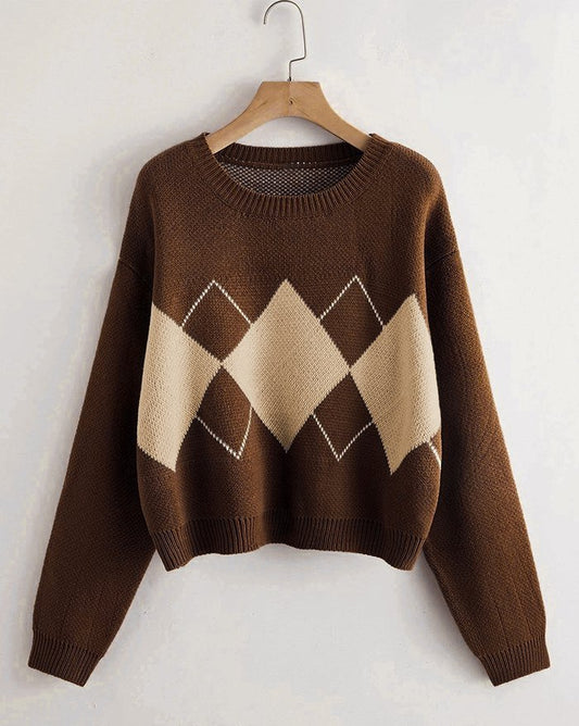 Vintage argyle sweater