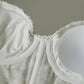 Vintage bustier corset with lace detailing