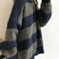 Oversized sweater with stripes