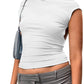Vintage Reversible Backless Crop Top