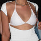 Vintage Reversible Backless Crop Top
